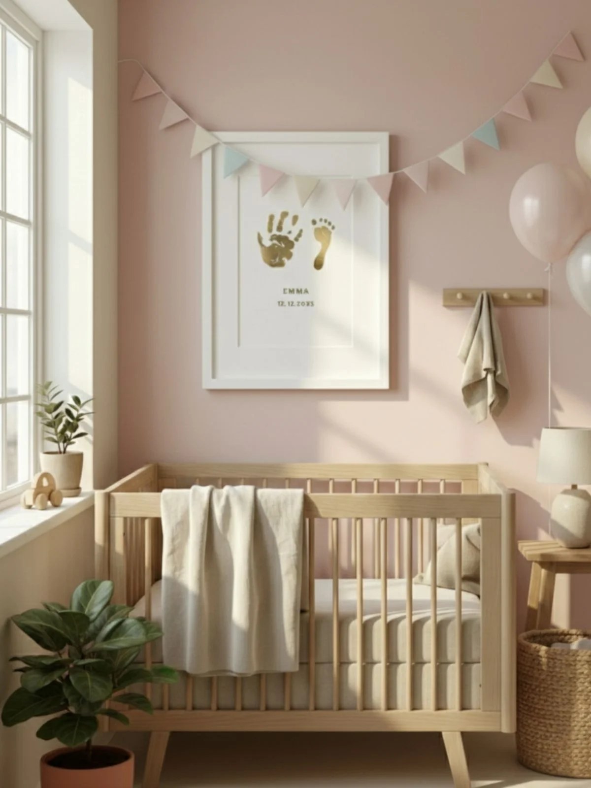 First Birthday Handprint Gold Foiling Frame India