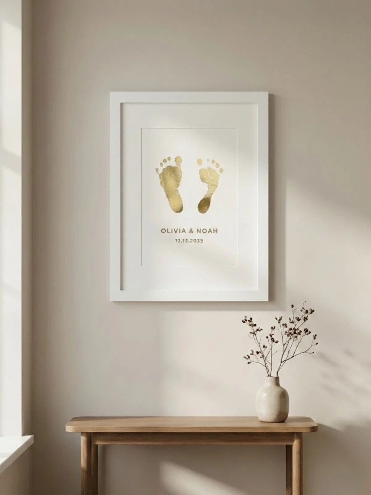 Twin Babies Prints Frame